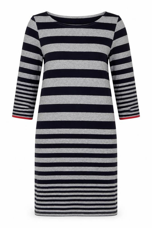 Front view of Marks & Spencer Women's Striped T-Shirt Dress