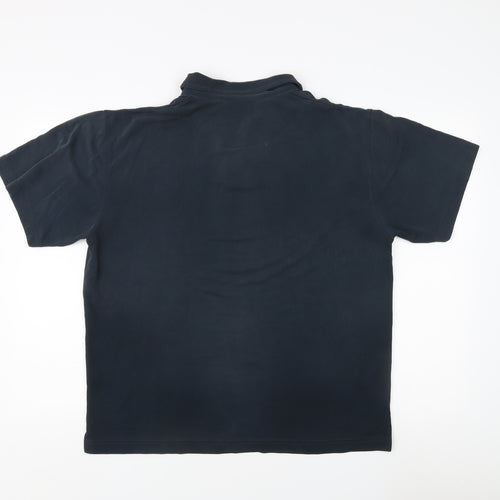 Linea Men's Black Polo Shirt - Size M, Regular Fit