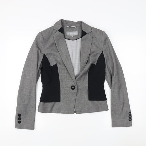 Marks and Spencer Women's Grey Suit Jacket Size 8