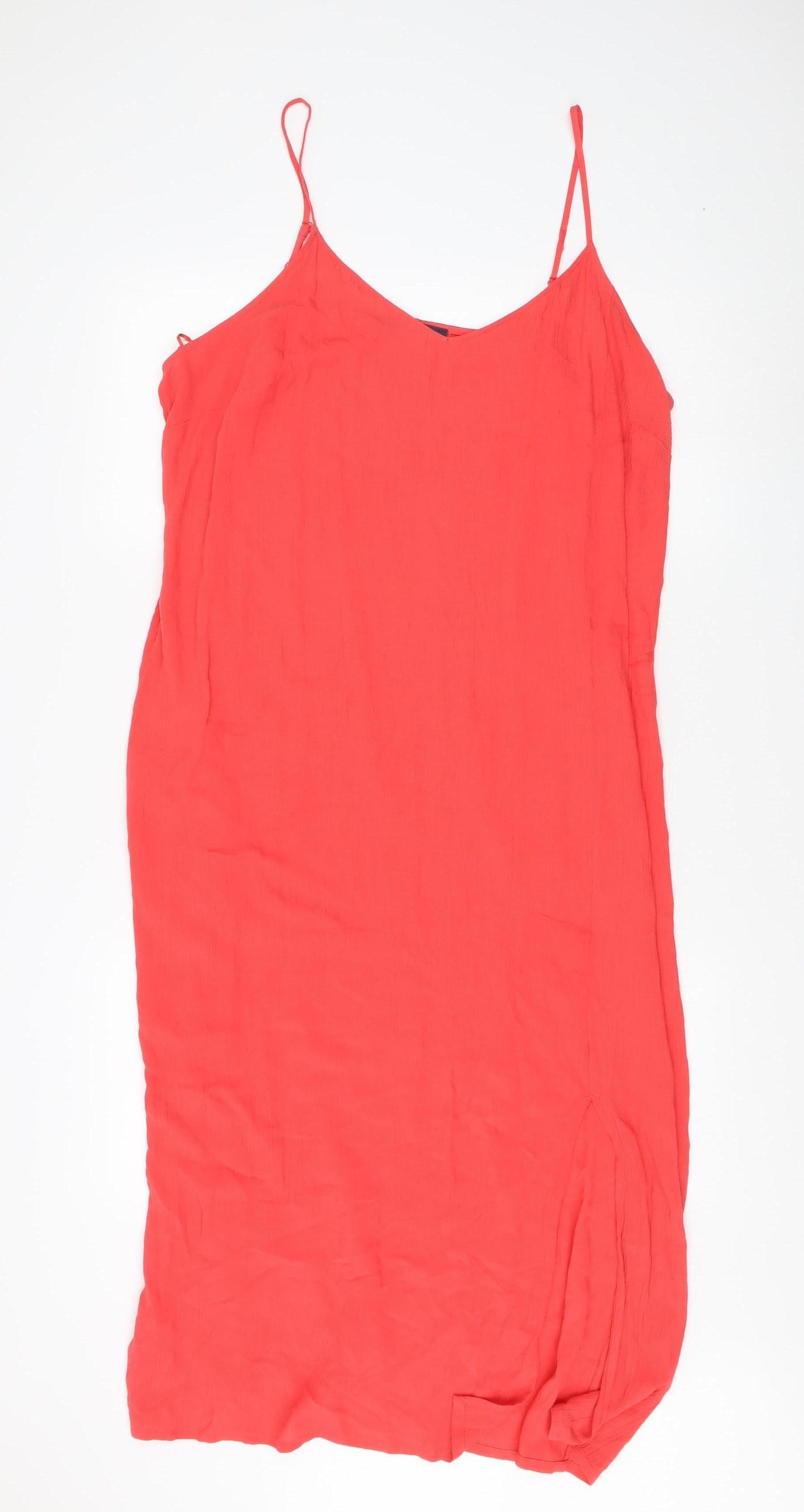 Marks and Spencer Women's Red Slip Dress Size 16