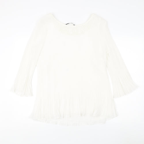David Emanuel Ivory Blouse Women Size 20