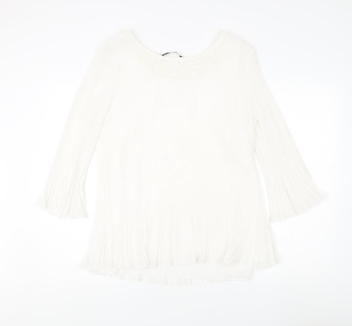 David Emanuel Ivory Blouse Women Size 20