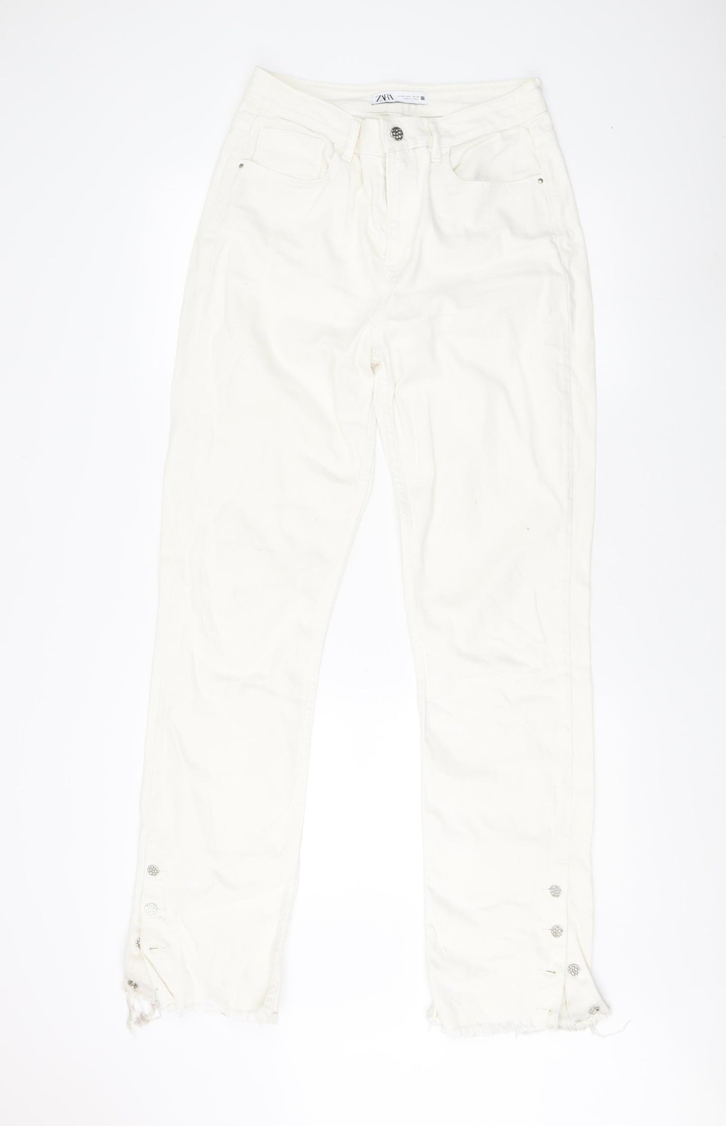 Zara Women's White Jeans Size 12