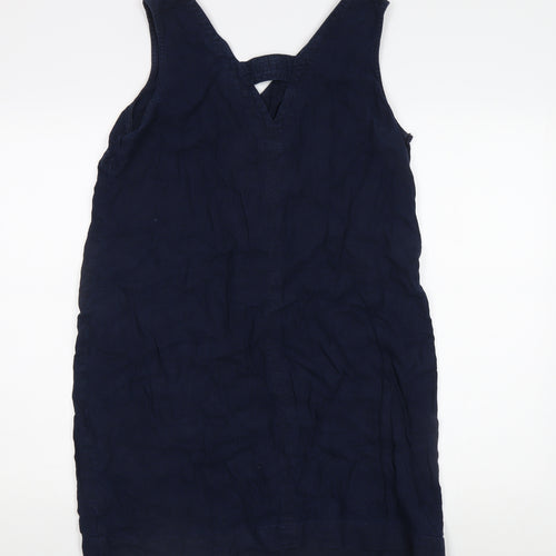 Next Women's Blue Viscose Sleeveless Dress, Size 14