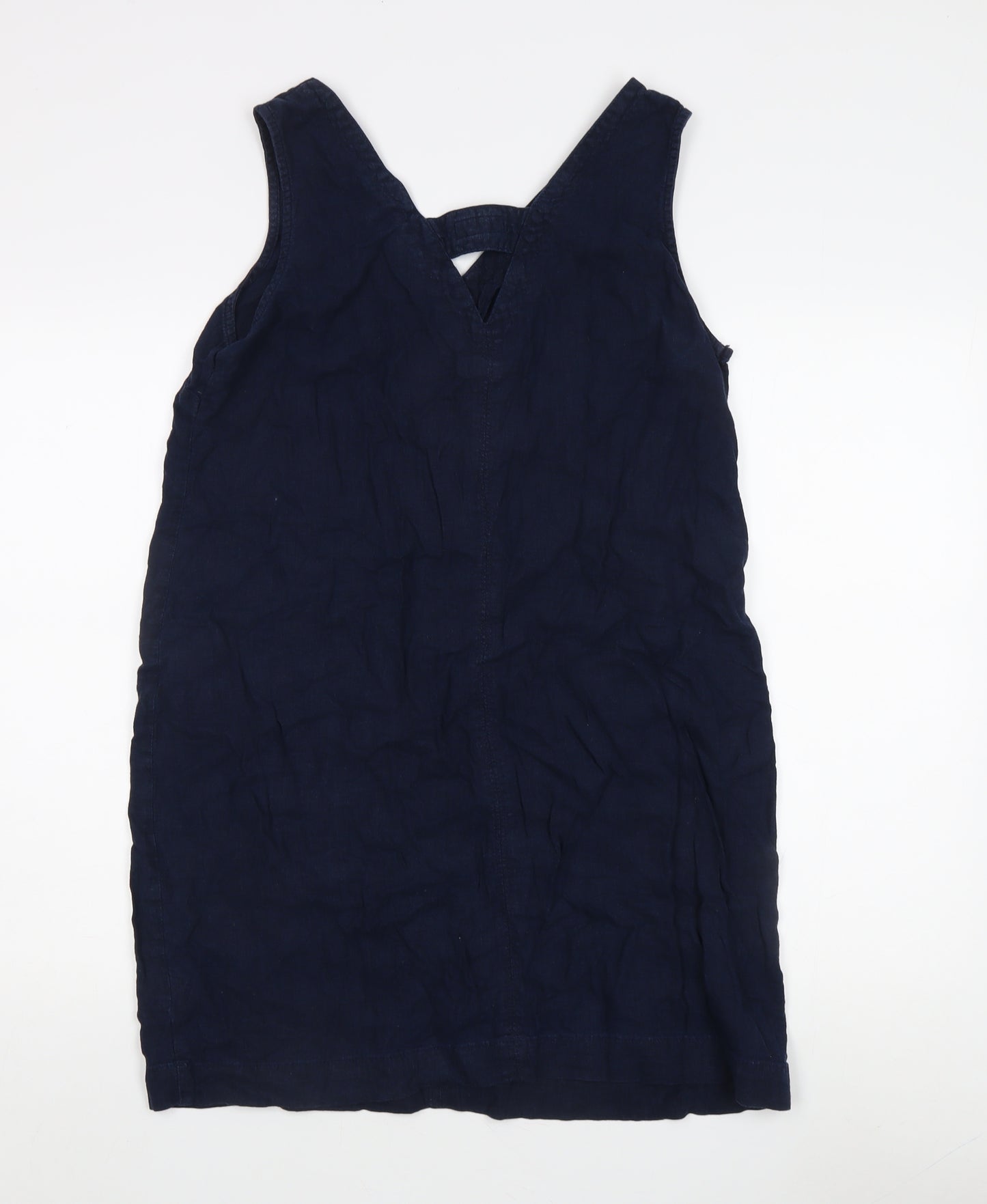 Next Women's Blue Viscose Sleeveless Dress, Size 14