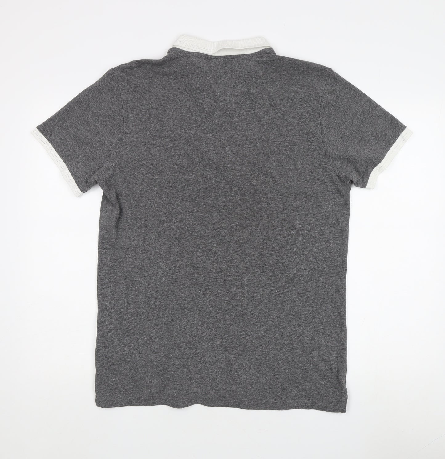 Peter Werth Men's Grey Polo Shirt Size L