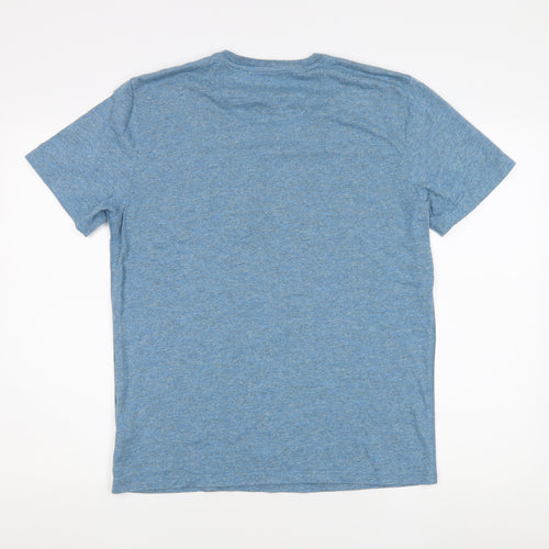 Marks and Spencer Men's Blue Racing Graphic T-Shirt M