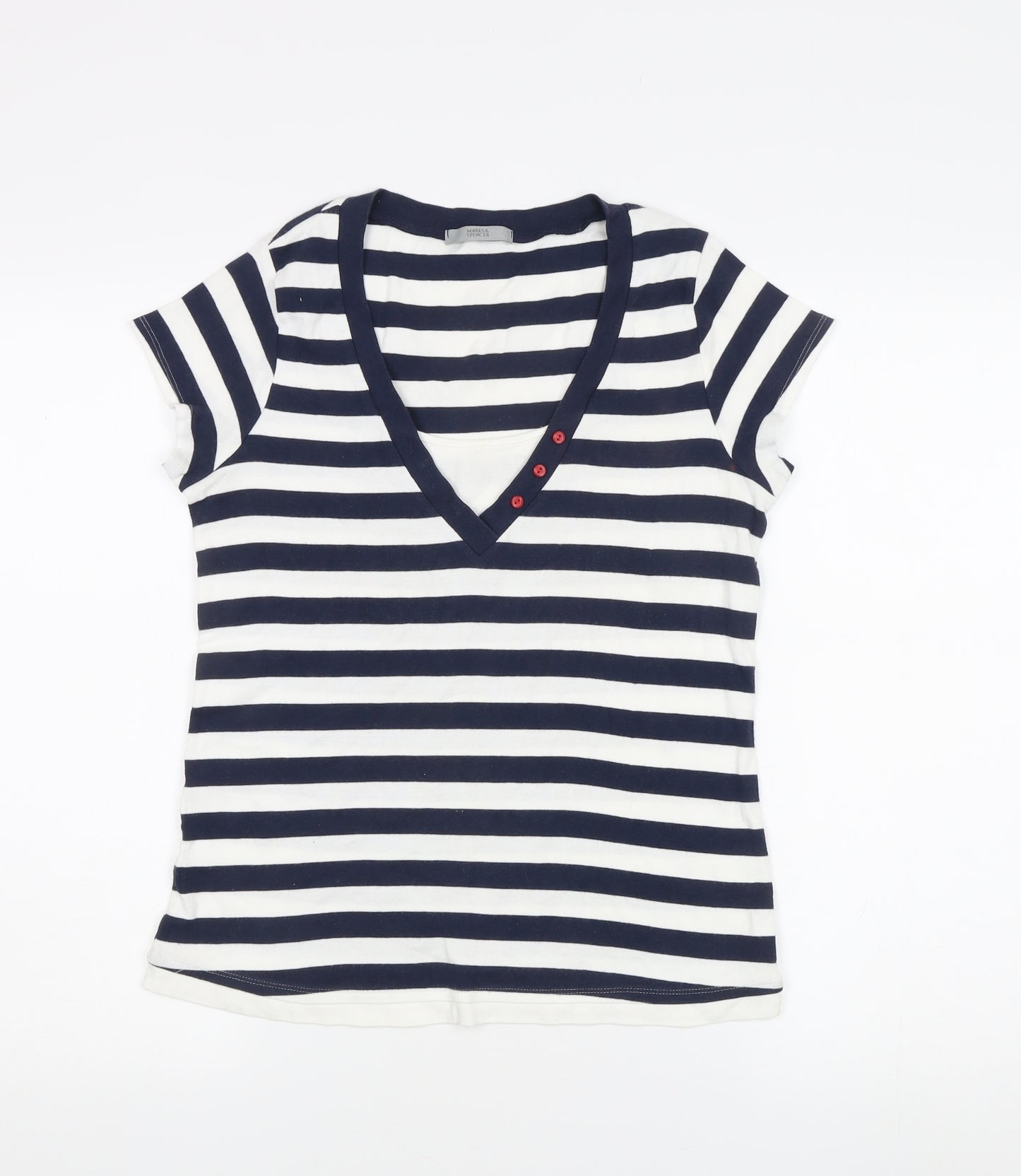 Marks and Spencer Women’s Striped T-Shirt UK 14