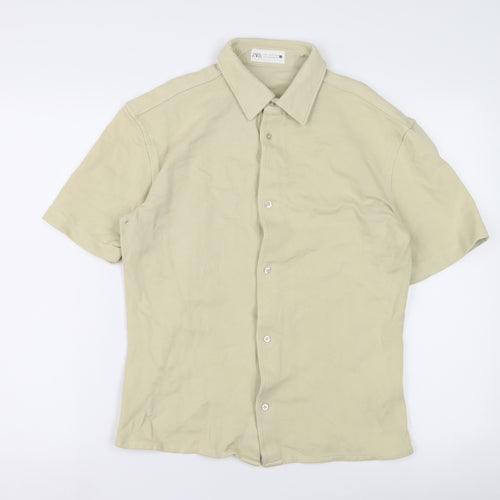 Zara Men's Beige M Button-Up Shirt