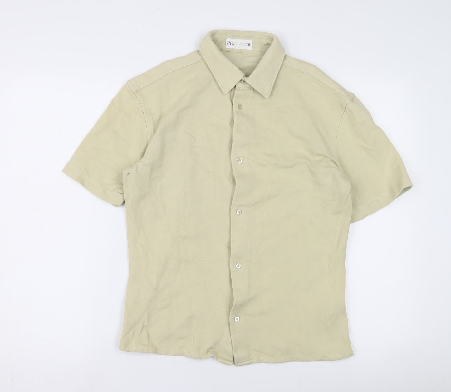 Zara Men's Beige M Button-Up Shirt