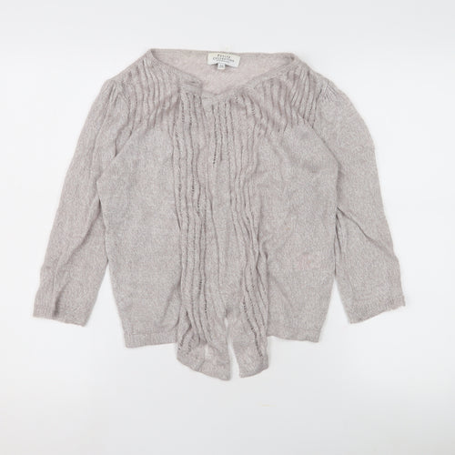 Debenhams Women's Beige Cardigan Size 12 Petite Knit