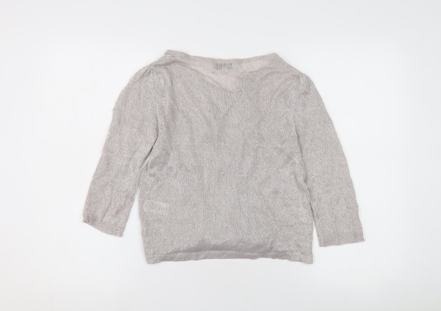 Debenhams Women's Beige Cardigan Size 12 Petite Knit