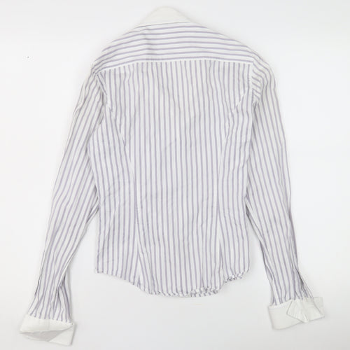 TM Lewin Women's Striped Button-Up Shirt Size 8