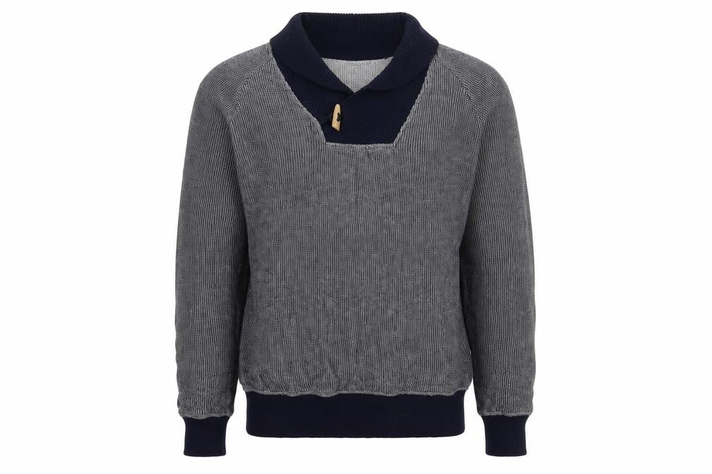 Front view of Zara Men's Grey Roll Neck jumper, size L
