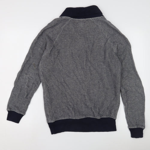 Zara Men's Grey Roll Neck Pullover Jumper Size L