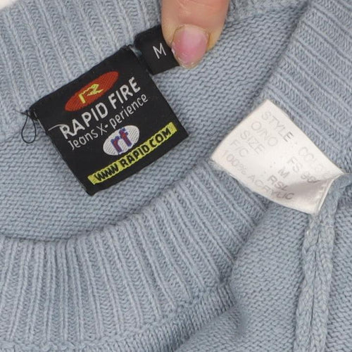 Rapid Fire Men's Blue Pullover Jumper M