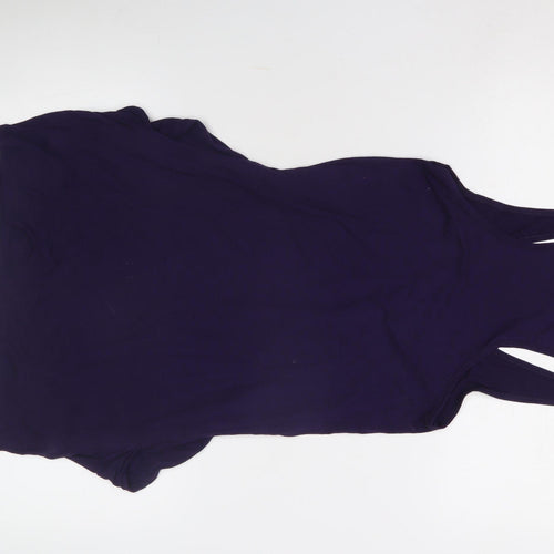 Warehouse Women's Purple Scoop Neck Tank Top Size 10