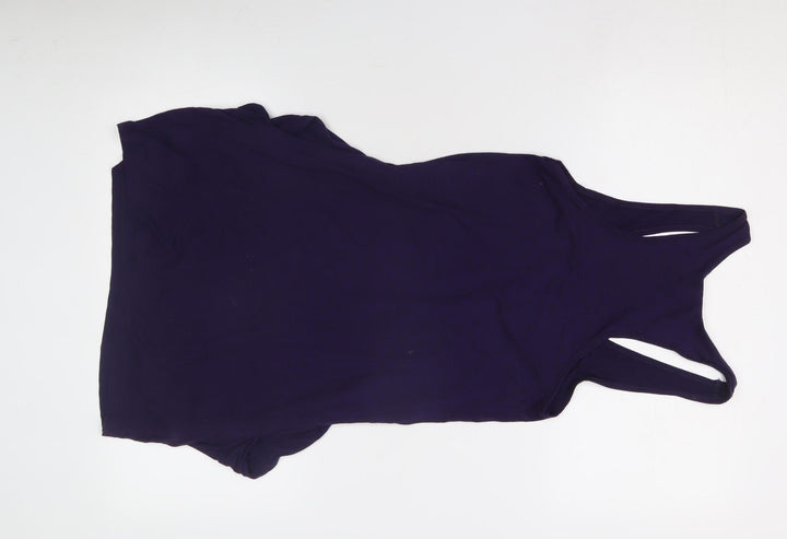 Warehouse Women's Purple Scoop Neck Tank Top Size 10