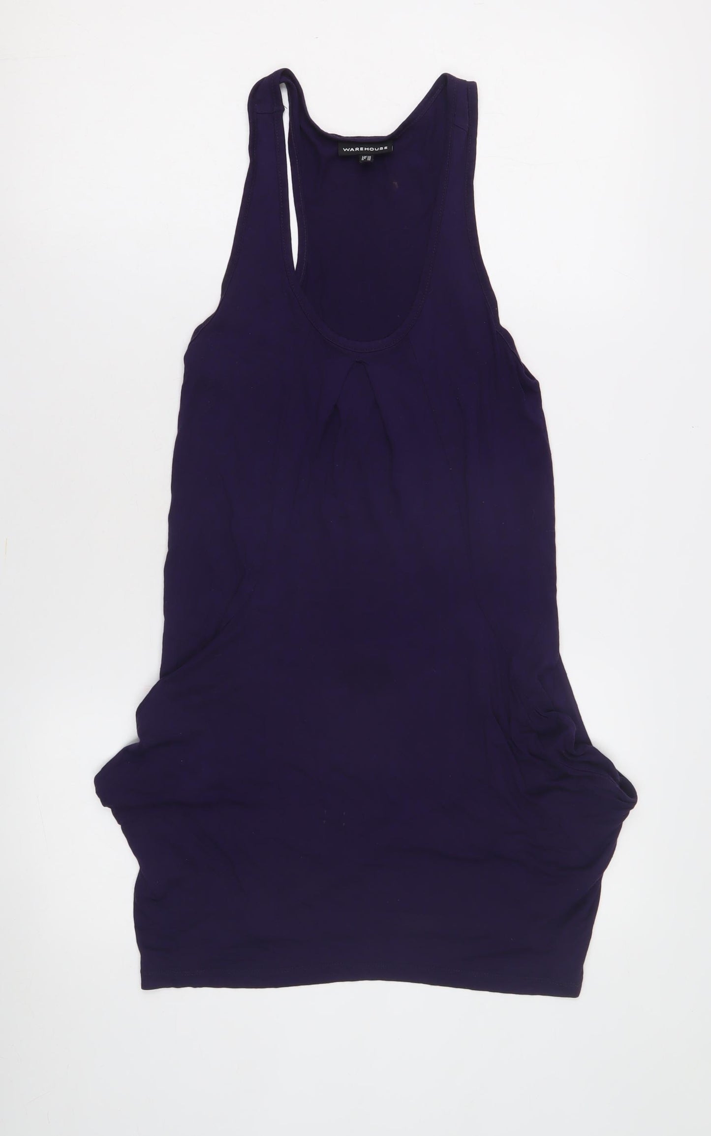Warehouse Women's Purple Scoop Neck Tank Top Size 10