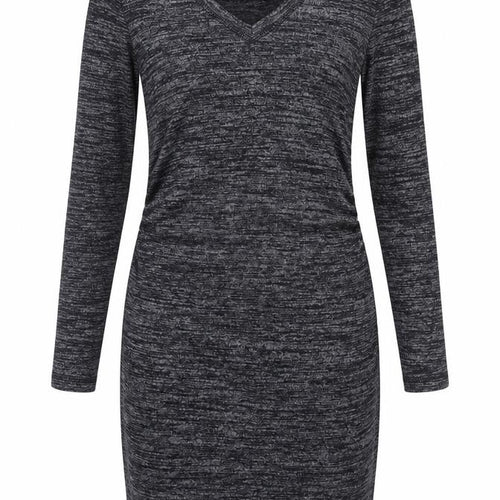 H&M Women's Grey Bodycon Knee Length Dress, Size S