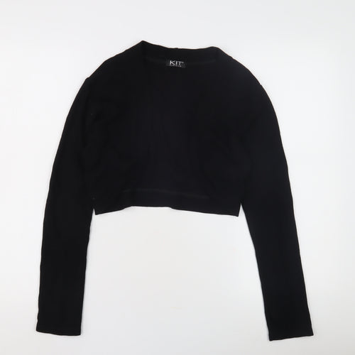 KIT Women's Black Shrug V-Neck Long Sleeve