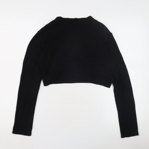 KIT Women's Black Shrug V-Neck Long Sleeve