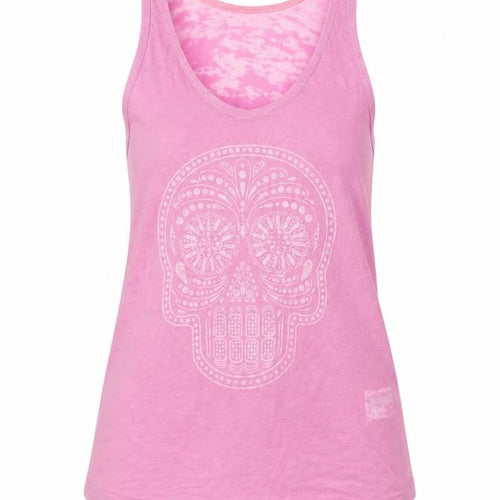 H&M Women's Pink XS Tank Top with Skull Print
