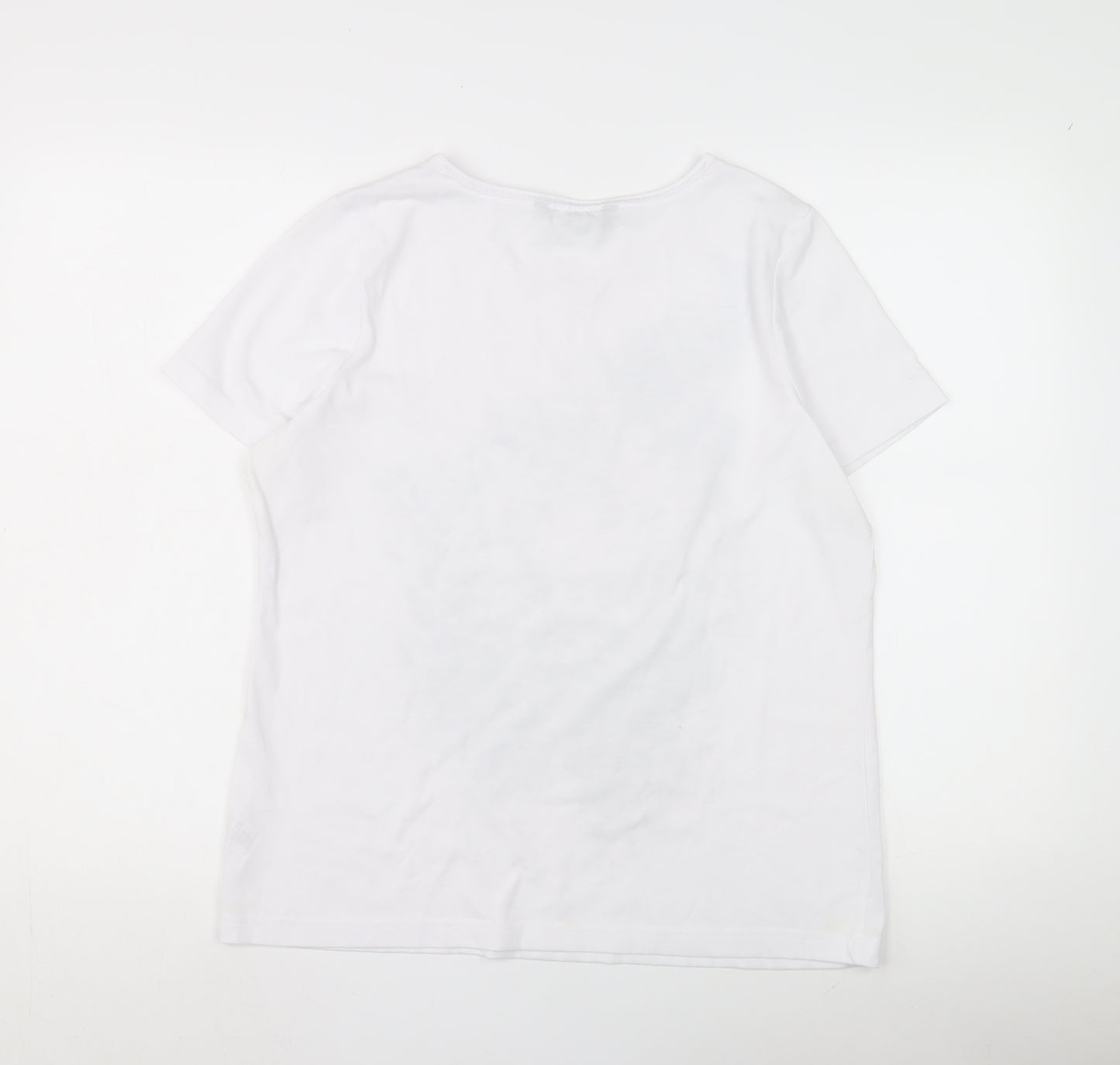 BNW Casual Women's White Animal Print T-Shirt Size 14