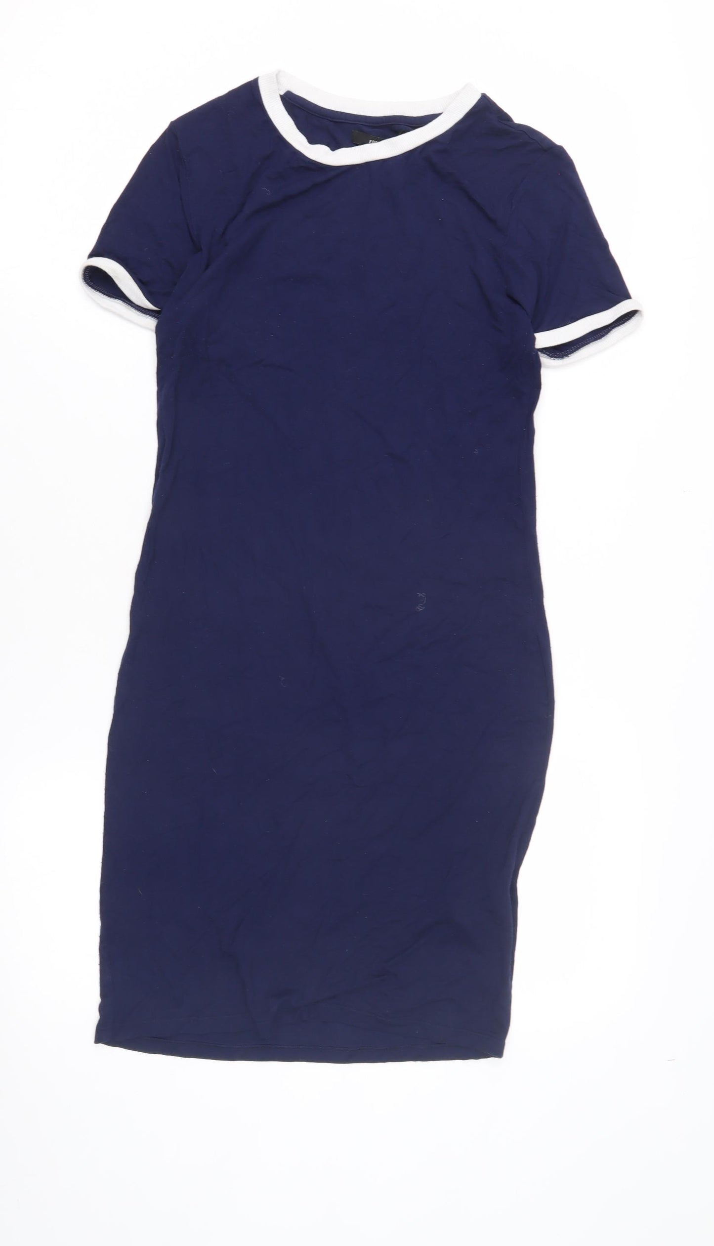 Forever 21 Women's Blue T-Shirt Dress, L, Casual Summer