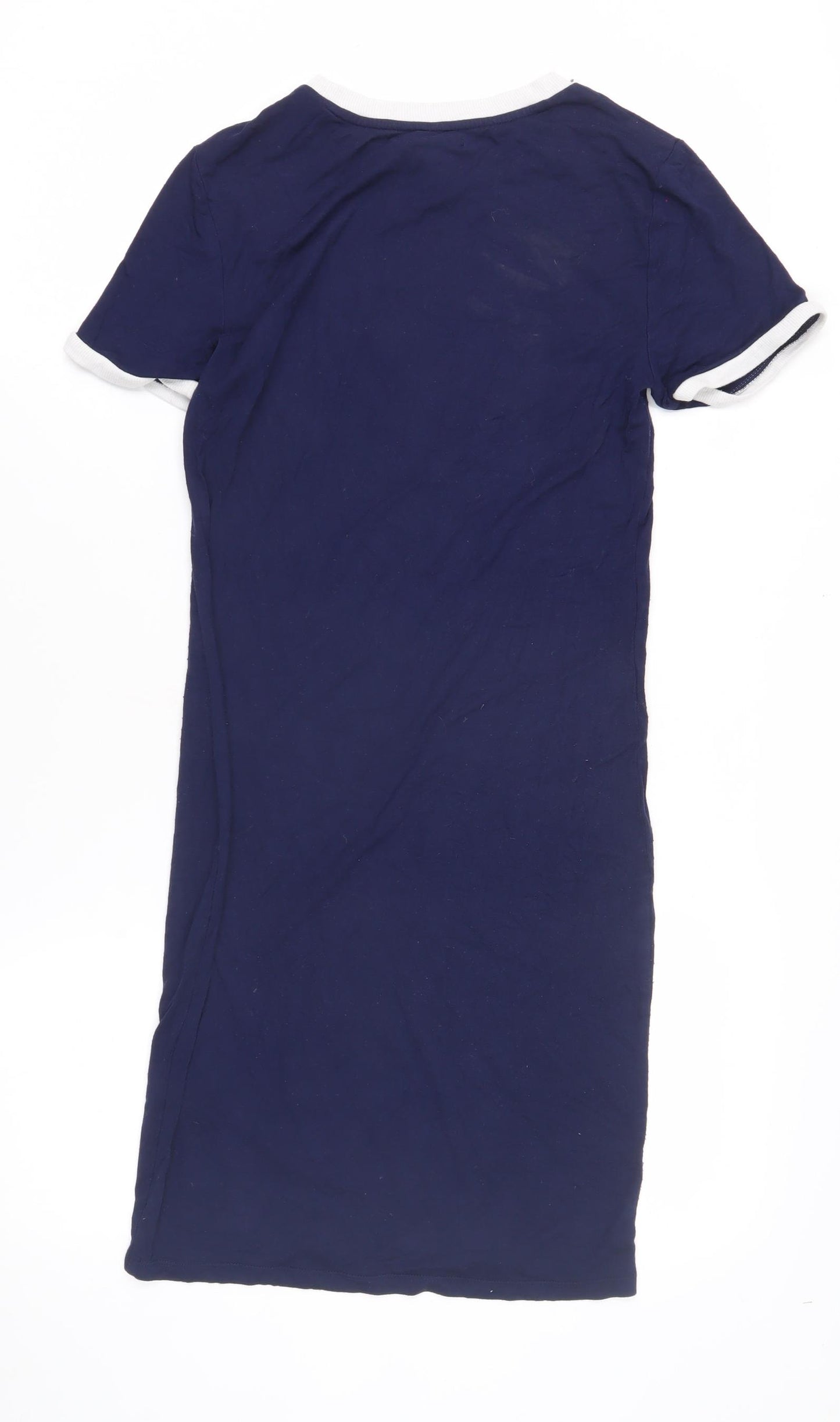 Forever 21 Women's Blue T-Shirt Dress, L, Casual Summer