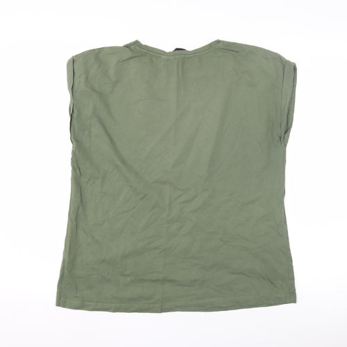 Dorothy Perkins Women's Green Basic T-Shirt, Size 14