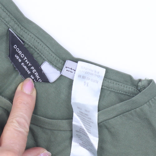 Dorothy Perkins Women's Green Basic T-Shirt, Size 14