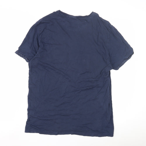 Burton Men’s Blue Cotton Crew Neck T-Shirt Medium