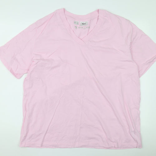 Bonprix Collection Women's Pink XL V-Neck T-Shirt