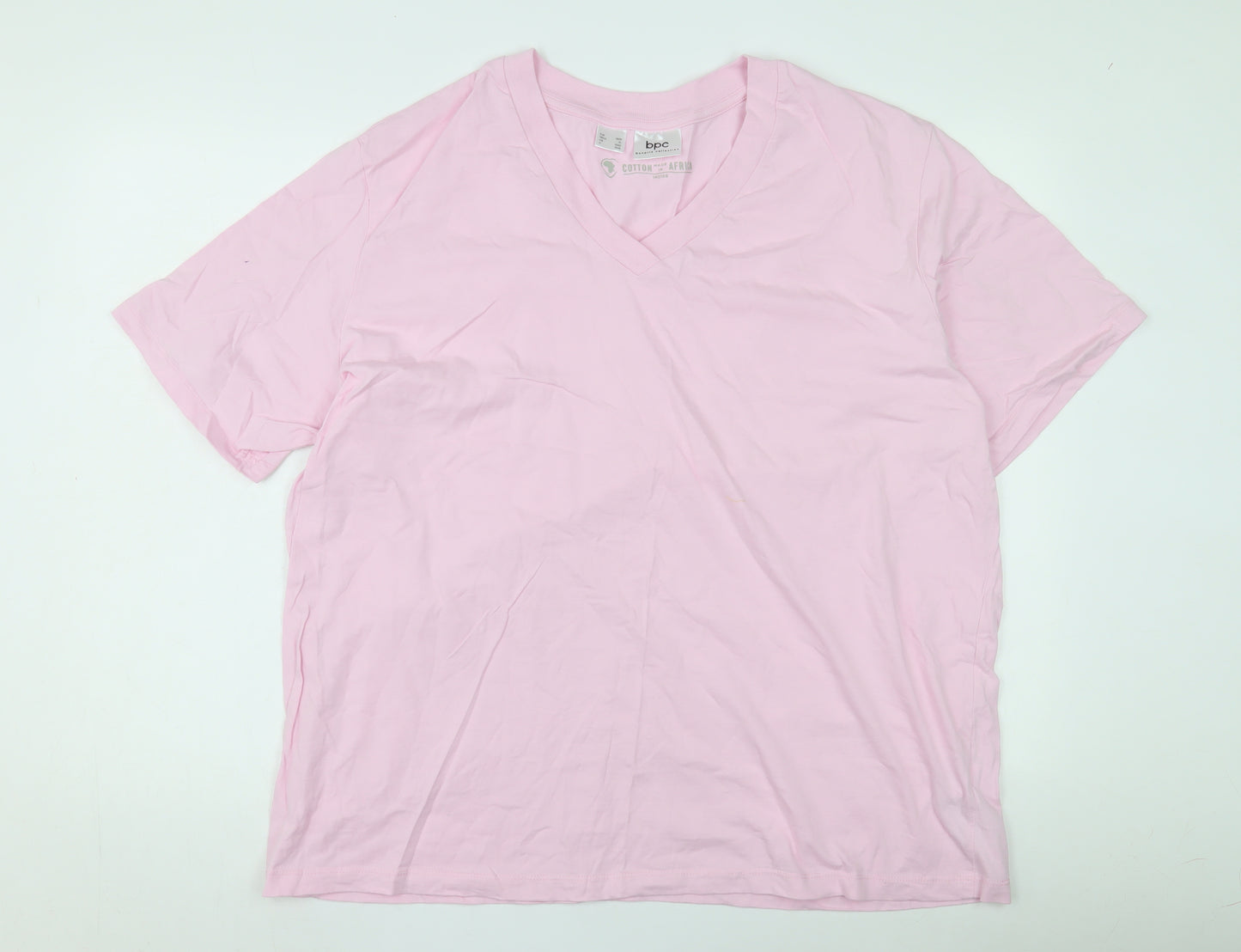 Bonprix Collection Women's Pink XL V-Neck T-Shirt
