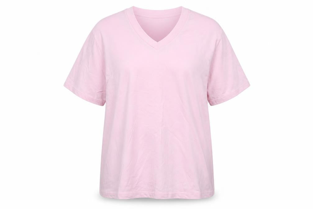 Bonprix Collection Women's Pink XL V-Neck T-Shirt