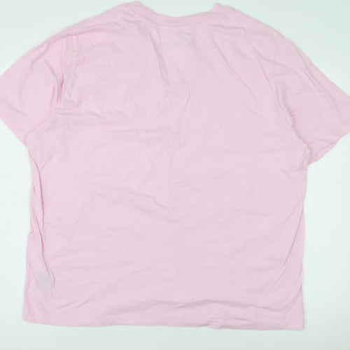 Bonprix Collection Women's Pink XL V-Neck T-Shirt