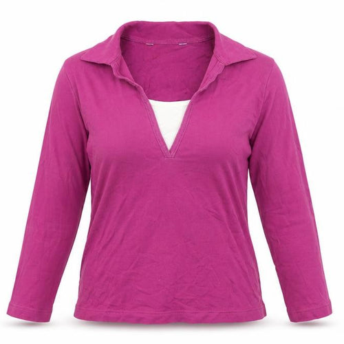 Debenhams Women's Purple V-Neck Blouse Size 10