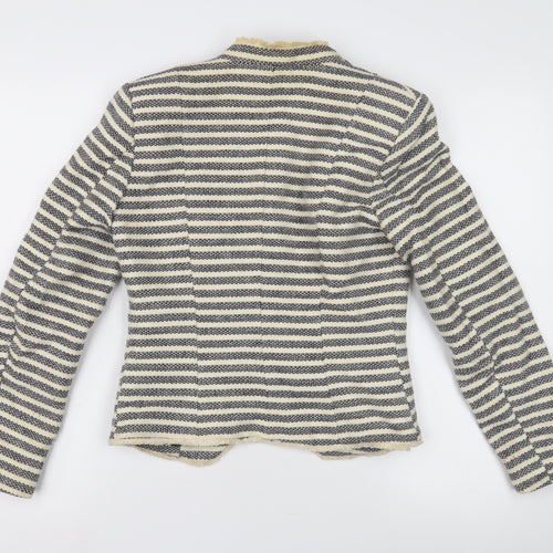 H&M Women's Striped Classic Blazer, Size 8