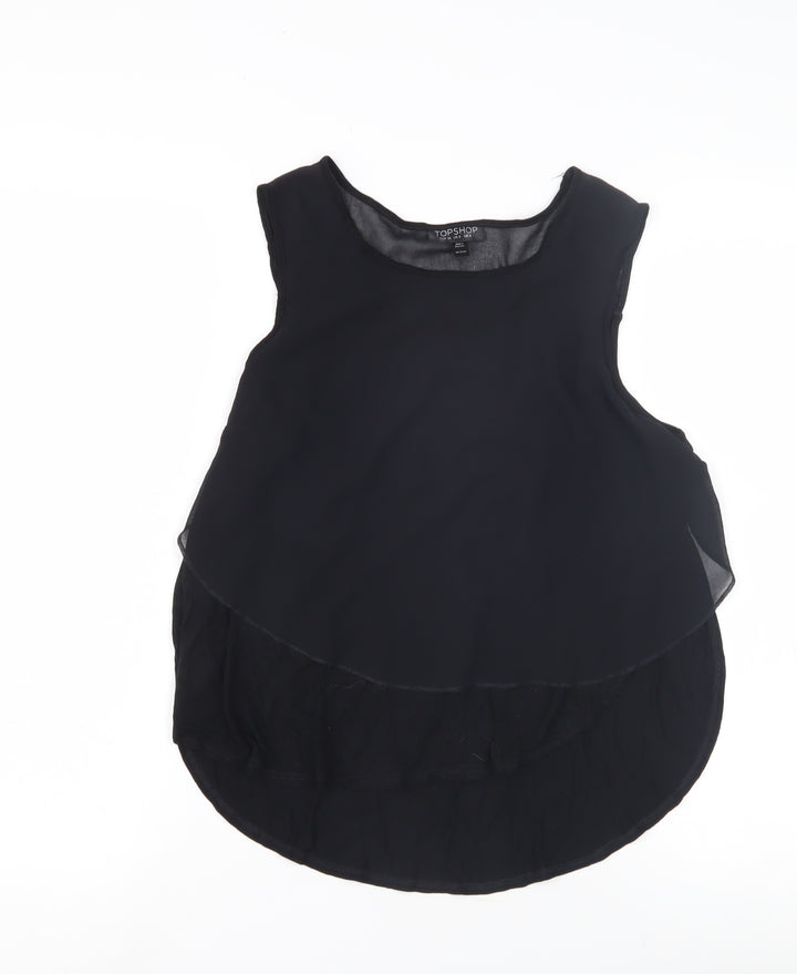 Topshop Black Camisole Tank Top, Size 8, Women's Casual