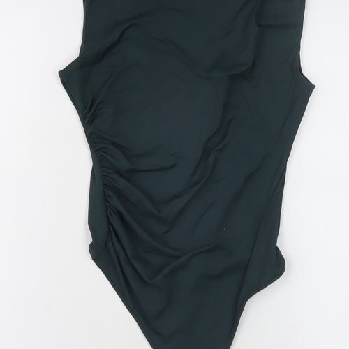 Zara Women Green Sleeveless Bodysuit M