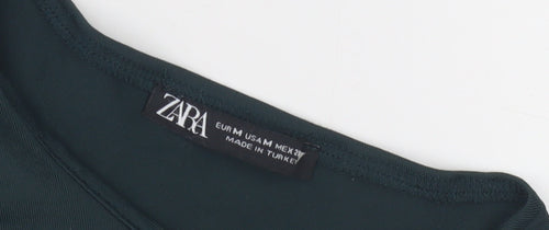 Zara Women Green Sleeveless Bodysuit M