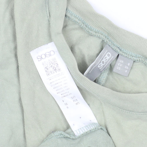 ASOS Women's Green Long Sleeve T-Shirt Size 8