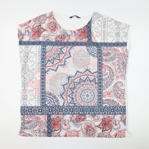 Bonmarché Women's Multicoloured Paisley T-Shirt Size 20