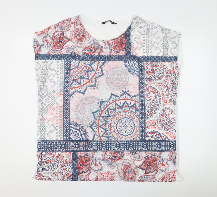 Bonmarché Women's Multicoloured Paisley T-Shirt Size 20