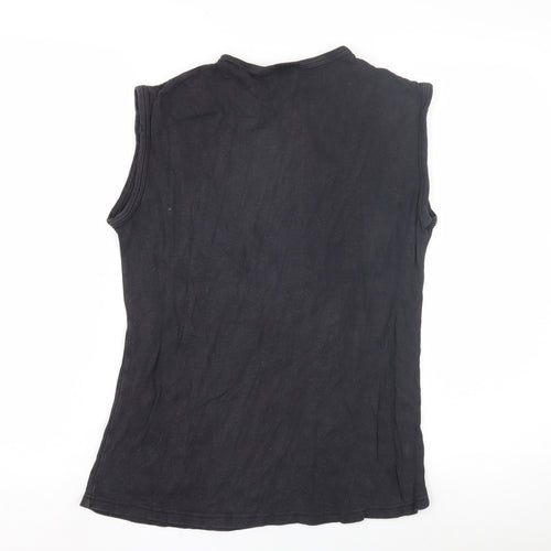 Fan Shirt Men's Black Sleeveless Dragon T-Shirt M