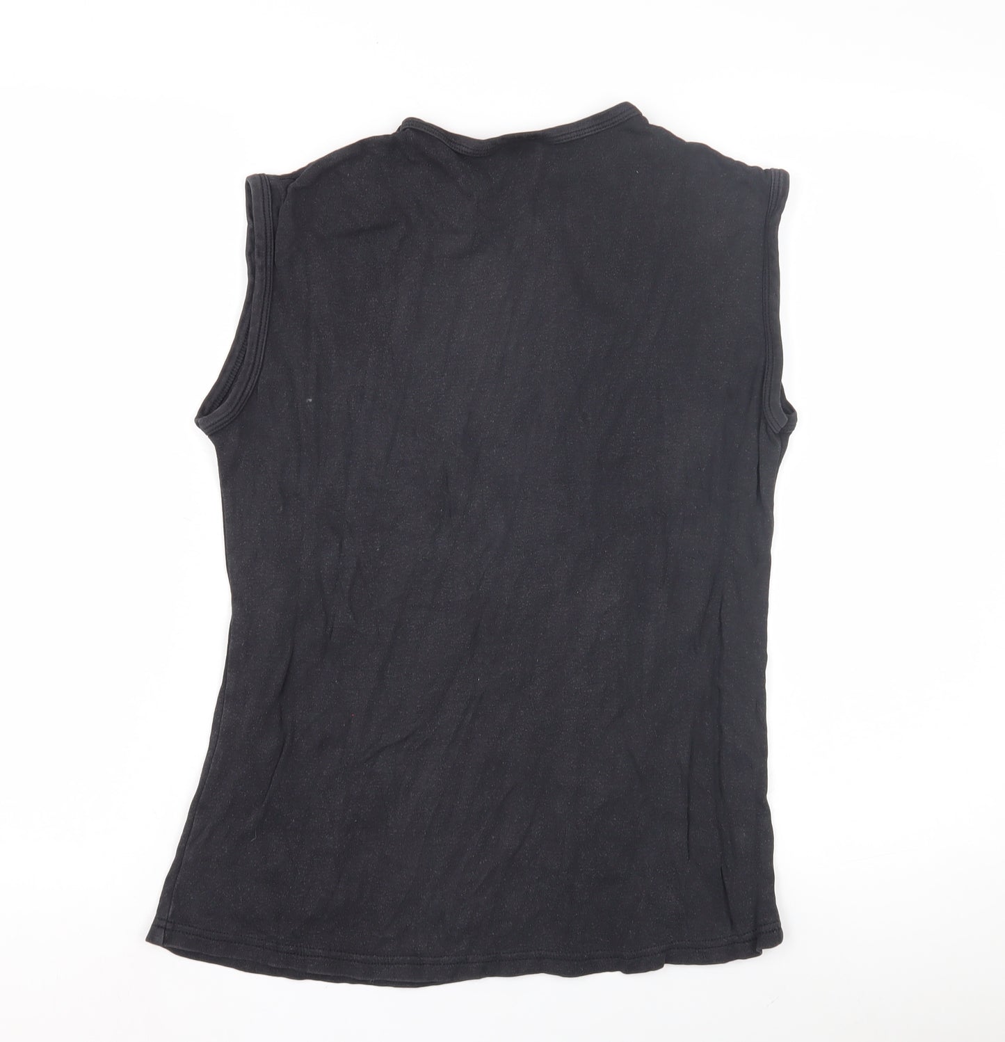 Fan Shirt Men's Black Sleeveless Dragon T-Shirt M