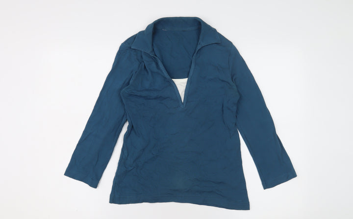 Debenhams Women's Blue Long Sleeve Top Size 10