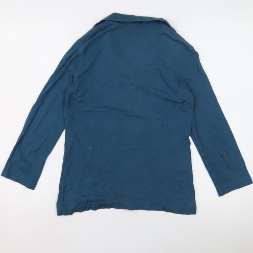 Debenhams Women's Blue Long Sleeve Top Size 10