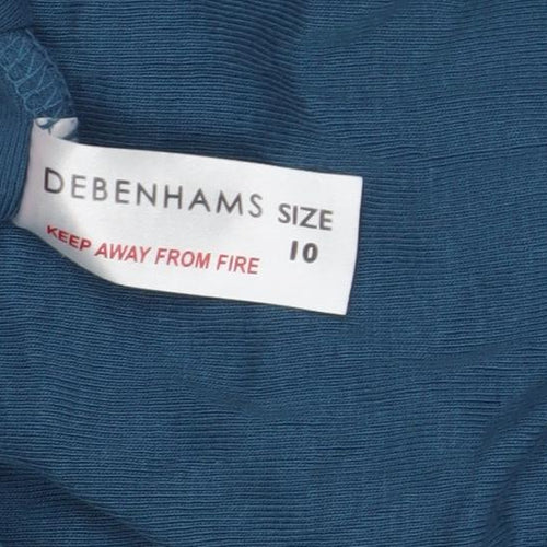 Debenhams Women's Blue Long Sleeve Top Size 10